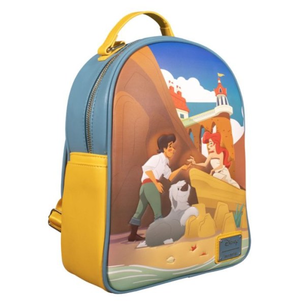 MINI MOCHILA LA SIRENITA ARIEL & ERIC EN LA PLAYA - DISNEY LOUNGEFLY