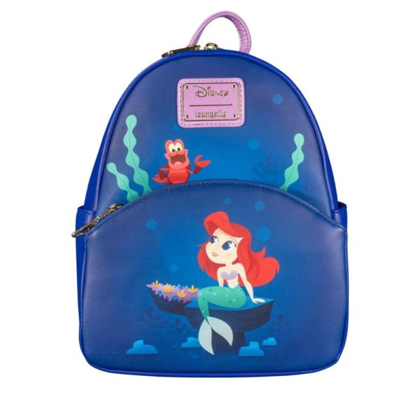 MINI MOCHILA LA SIRENITA Y SEBASTIAN - DISNEY LOUNGEFLY