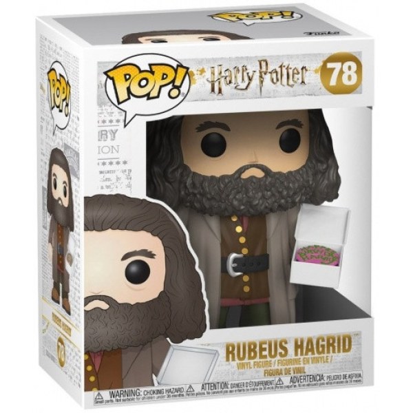 ¡POP 78 de gran tamaño de Harry Potter ! Figura Vinilo Movies Hagrid con Pastel 14 cm