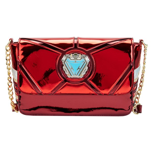 BOLSOS DE HOMBRO DE HOMBRO COSPLAY 15 ANIVERSARIO DE IRON MAN - MARVEL LOUNGEFLY