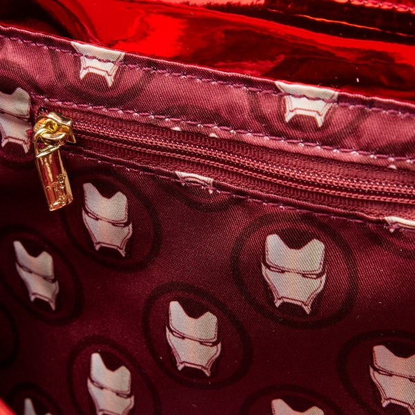 BOLSOS DE HOMBRO DE HOMBRO COSPLAY 15 ANIVERSARIO DE IRON MAN - MARVEL LOUNGEFLY