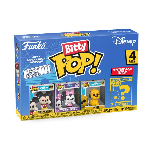 ¡PAQUETE DE 4 FUNKO BITTY POP! - MICKEY Y SUS AMIGOS