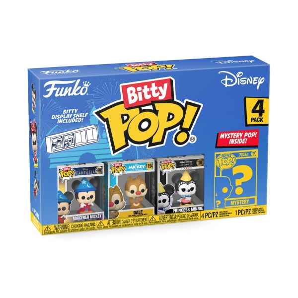 ¡PAQUETE DE 4 FUNKO BITTY POP! - MICKEY HECHICERO