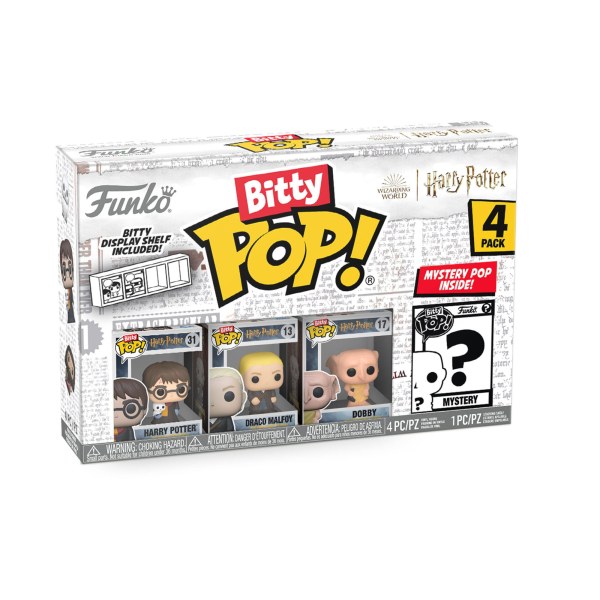¡PAQUETE DE 4 FUNKO BITTY POP! - HARRY POTTER