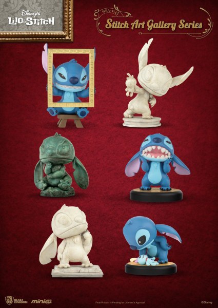 PACK DE 6 FIGURAS STITCH DE ART GALLERY - DISNEY MINI EGG ATTACK
