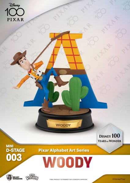 PACK DE 6 FIGURAS ALFABETO PIXAR - 100 YEARS OF WONDER DISNEY MINI EGG ATTACK