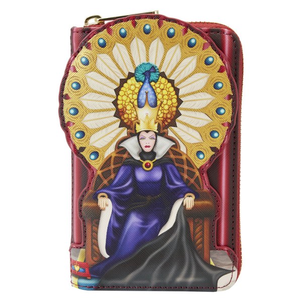 BILLETERA LA REINA MALVADA EN SU TRONO - DISNEY LOUNGEFLY
