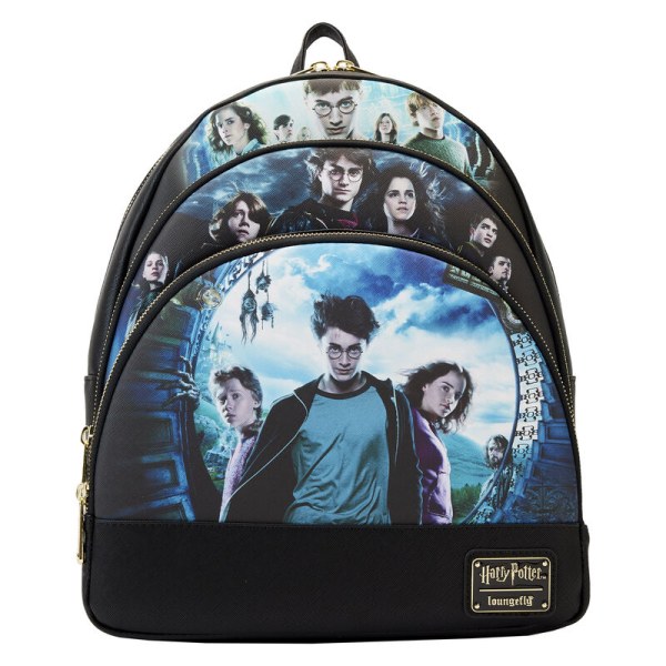 MINI MOCHILA CARTELES DE CINE TRIPLE BOLSILLO - HARRY POTTER LOUNGEFLY