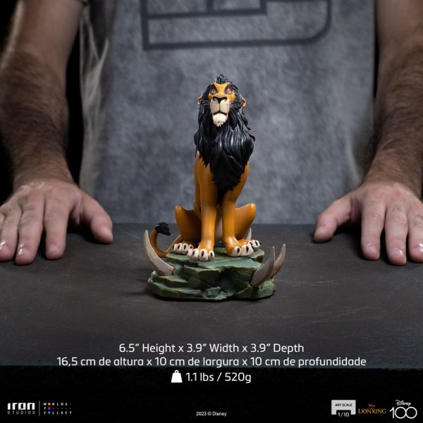 Estatuilla El Rey León 1/10 Art Scale Scar Regular 16 cm