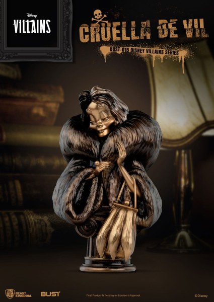 BUSTO CRUELLA DE VIL - SERIE VILLANOS DE DISNEY