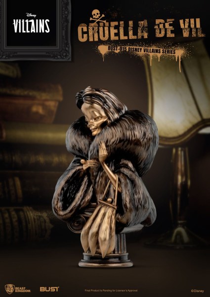 BUSTO CRUELLA DE VIL - SERIE VILLANOS DE DISNEY