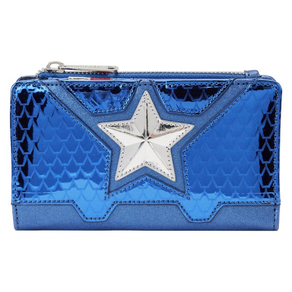 CARTERA COSPLAY METALIZADA CAPITAN AMERICA - MARVEL LOUNGEFLY