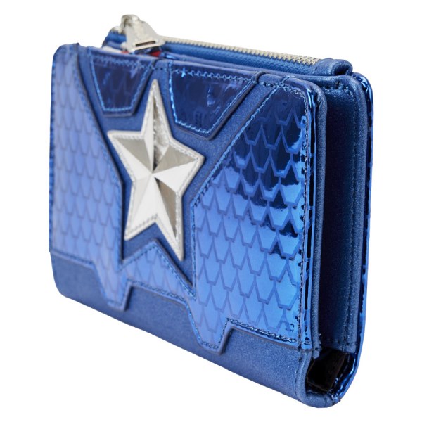 CARTERA COSPLAY METALIZADA CAPITAN AMERICA - MARVEL LOUNGEFLY