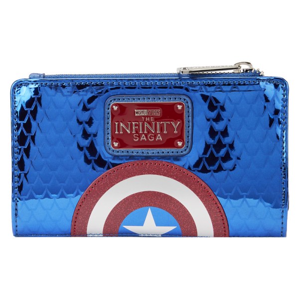 CARTERA COSPLAY METALIZADA CAPITAN AMERICA - MARVEL LOUNGEFLY