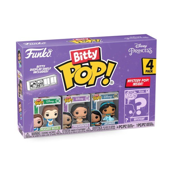 PACK DE 4 FUNKO BITTY POP! - PRINCESAS DISNEY