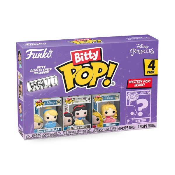 PACK DE 4 FUNKO BITTY POP! - PRINCESAS DISNEY