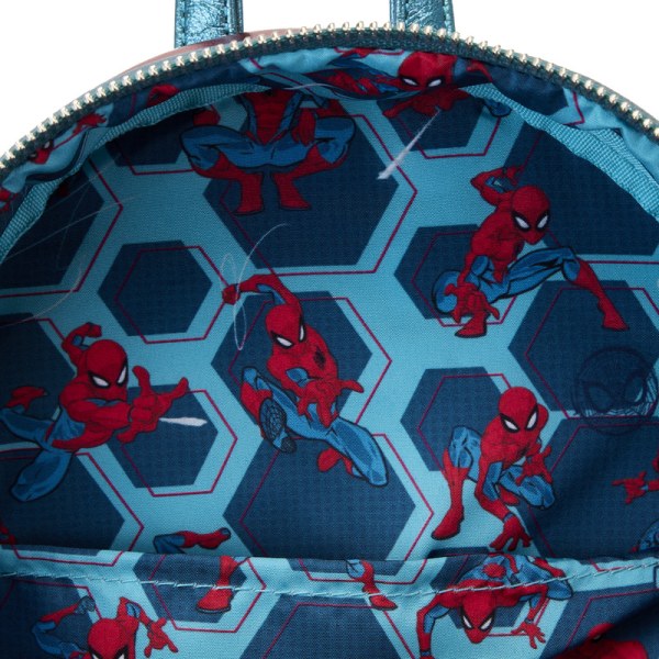MINI MOCHILA METALIZADA COSPLAY DE SPIDER-MAN - DISNEY LOUNGEFLY