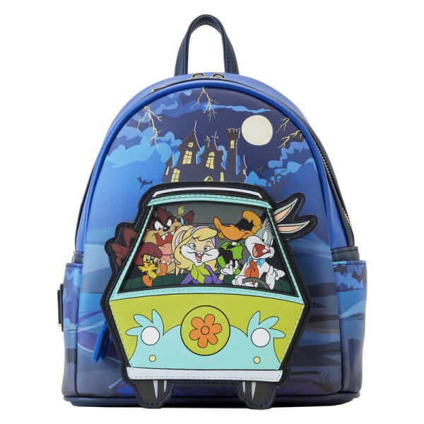 MINI MOCHILA WARNER BROS 100 ANIVERSARIO LOONEY TUNES Y SCOOBY MASHUP - WARNER BROS LOUNGEFLY
