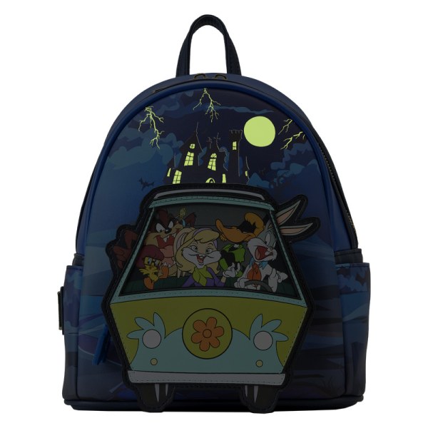 MINI MOCHILA WARNER BROS 100 ANIVERSARIO LOONEY TUNES Y SCOOBY MASHUP - WARNER BROS LOUNGEFLY