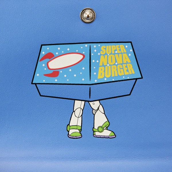 CARTERA PARA HAMBURGUESA SUPER NOVA DE TOY STORY PIZZA PLANET - DISNEY PIXAR LOUNGEFLY
