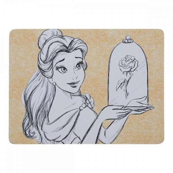 Set de 4 manteles individuales Bella - La Bella y la Bestia - DISNEY ENCHANTING