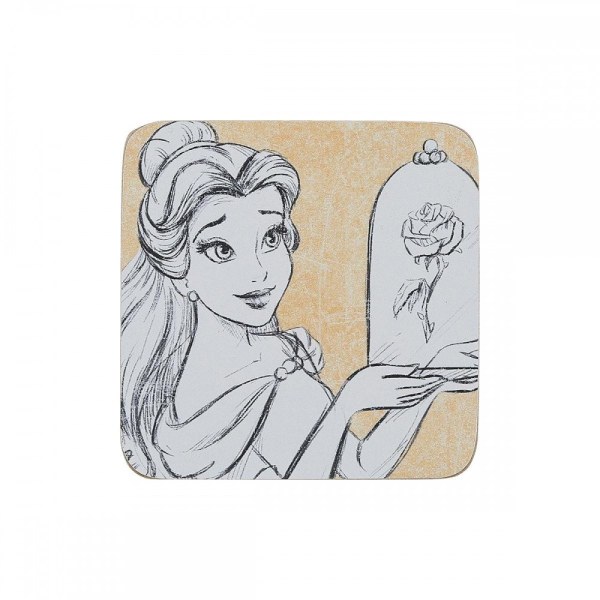 Set de 4 Posavasos Bella - La Bella y la Bestia - DISNEY ENCHANTING