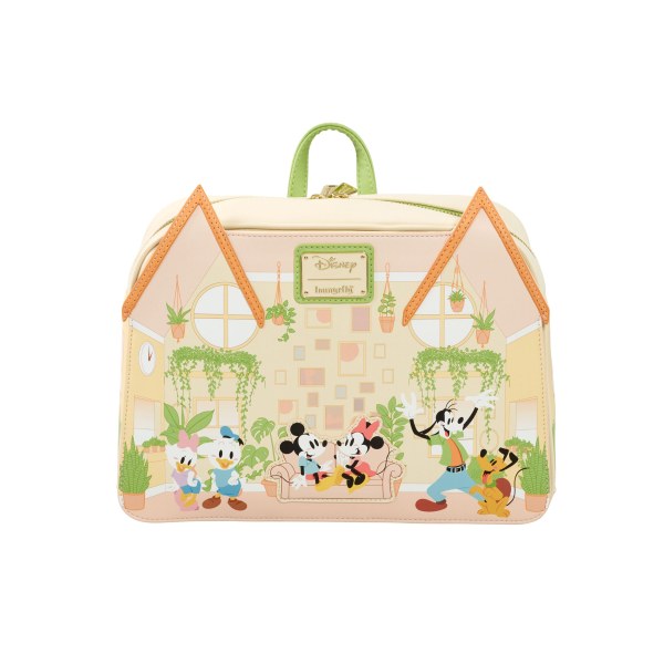 MINI MOCHILA MICKEY Y SUS AMIGOS CASA VEGETAL - DISNEY LOUNGEFLY