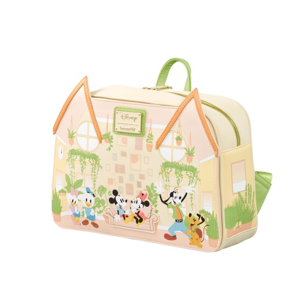 MINI MOCHILA MICKEY Y SUS AMIGOS CASA VEGETAL - DISNEY LOUNGEFLY