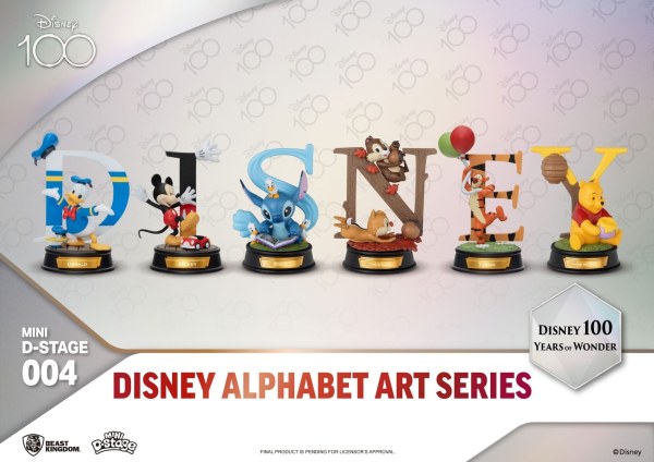 PACK DE 6 FIGURAS ALFABETO DE DISNEY - 100 YEARS OF WONDER DISNEY MINI EGG ATTACK