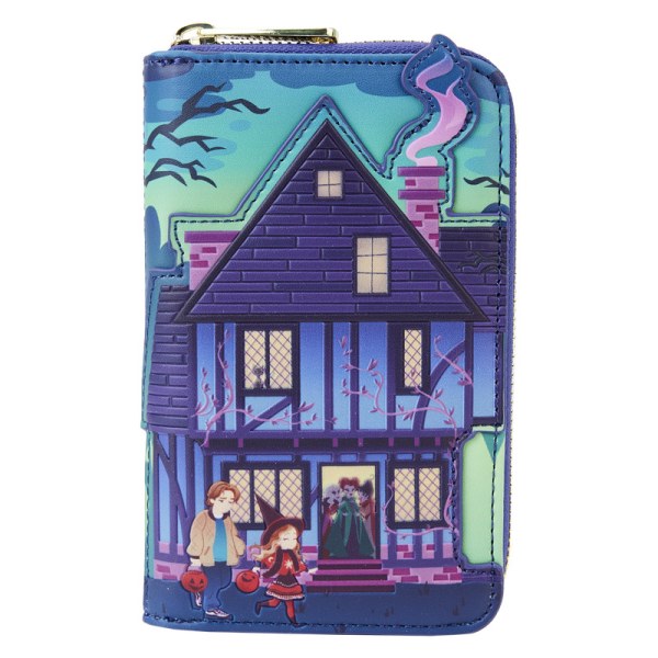 CARTERA BRILLANTE SANDERSON DE LA CASA DE LAS HERMANAS ABRACADABRA - DISNEY LOUNGEFLY