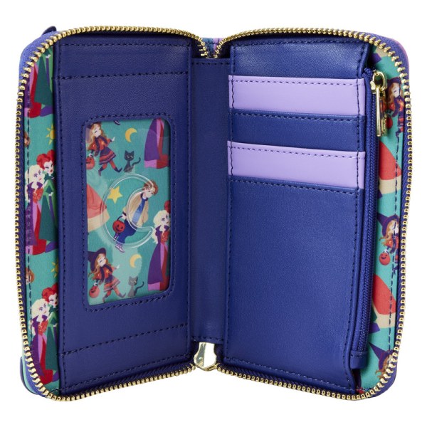 CARTERA BRILLANTE SANDERSON DE LA CASA DE LAS HERMANAS ABRACADABRA - DISNEY LOUNGEFLY