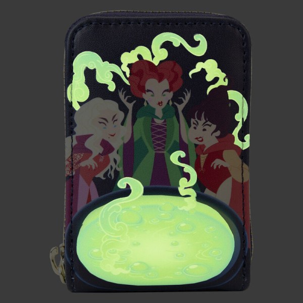 CARTERA ACORDEÓN ABRACADABRA HERMANAS SANDERSON CAULDRON GLOW - DISNEY LOUNGEFLY