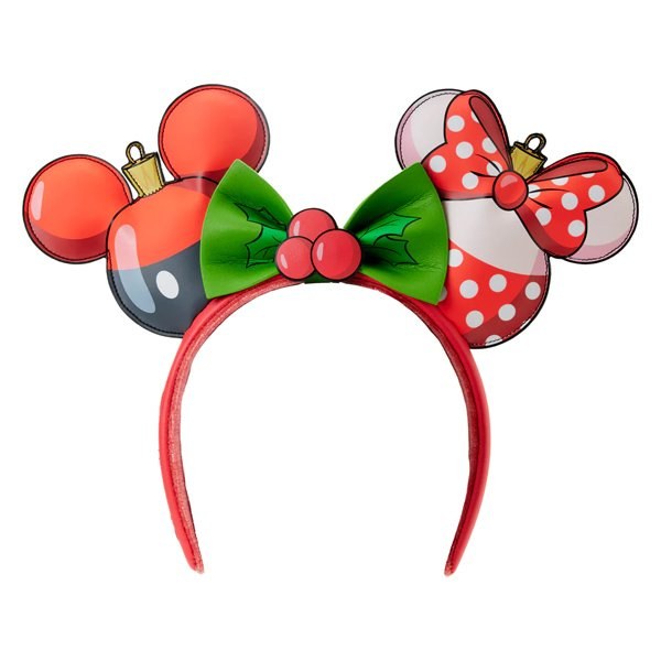 NAVIDAD ADORNO DIADEMA MICKEY MINNIE - DISNEY LOUNGEFLY