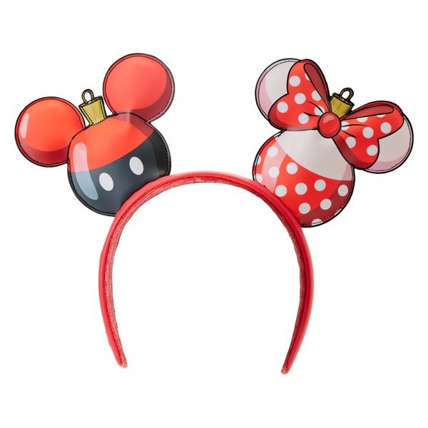 NAVIDAD ADORNO DIADEMA MICKEY MINNIE - DISNEY LOUNGEFLY